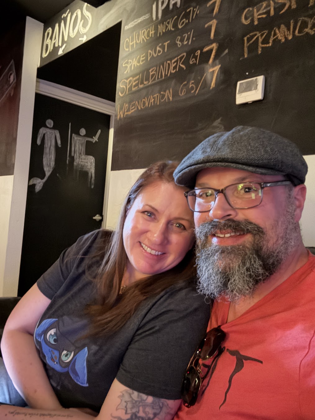 Anna and Matt smiling together